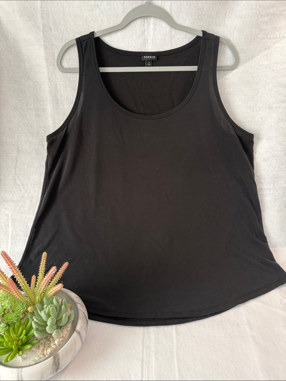torrid Black Scoop Neck Plus Size Tank